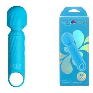 Maia DOLLY - Blue - Blue 12.7 cm USB Rechargeable Massage Wand