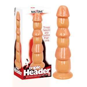 Massive Triple Header - Flesh 3 Dick Head Dildo