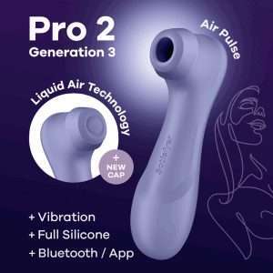 Satisfyer Pro 2 Generation 3 with App Control - Lilac - Lilac Touch-Free USB-C Rechargeable Clitoral Stimulator