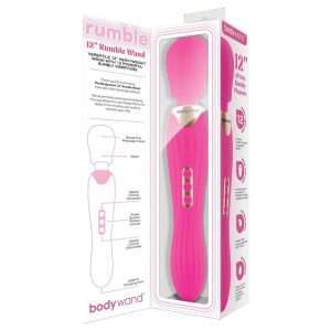 Bodywand RUMBLE WAND 12 Inch - Hot Pink - Hot Pink 30 cm USB Rechargeable Massage Wand