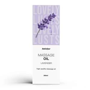 Satisfyer Massage Oil 250 ml Lavender - Lavender Scented Massage Oil - 250 ml Bottle