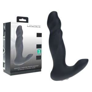 LEVELZ Vibrating & Thrusting Silicone Prostate Massager - Black 14.7 cm USB Rechargeable Thrusting Prostate Massager
