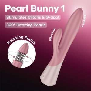 Satisfyer Pearl Bunny 1 - Pink 22.3 cm USB-C Rechargeable Rabbit Vibrator