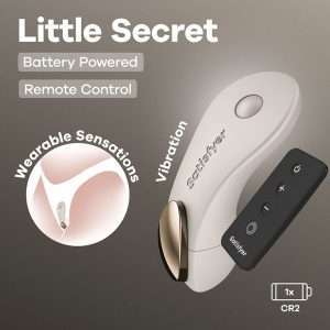 Satisfyer Little Secret - Battery Series - Beige Panty Vibrator with Remote
