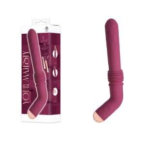 Your Majesty - Maroon USB-C Rechargeable Thrusting Vibrator