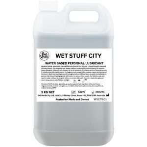 Wet Stuff City - 5kg Bottle - Water Based Lubricant - 5 kg Tube